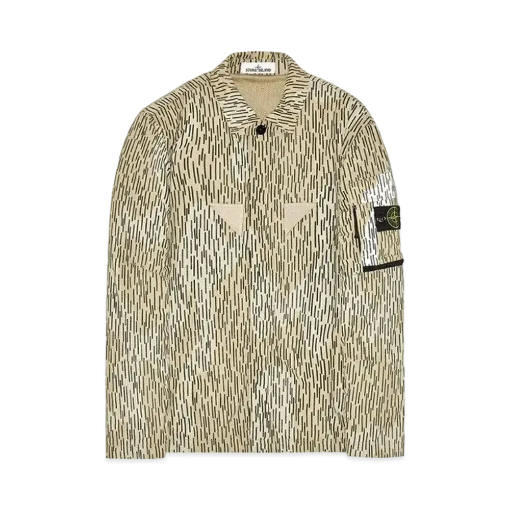 Stone Island 112E2 NASLAN LIGHT 'RAIN CAMO' PRINT "Ibory"