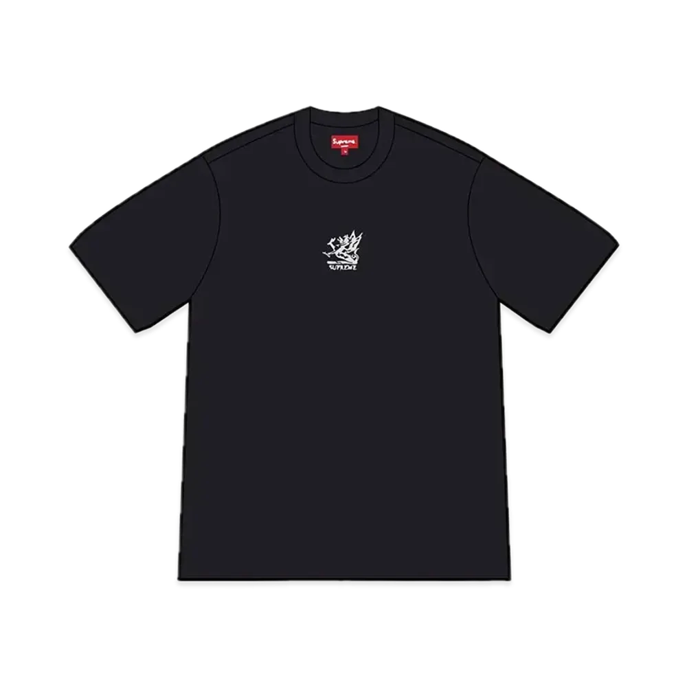 Supreme Dragon Ringer Tee "Black"
