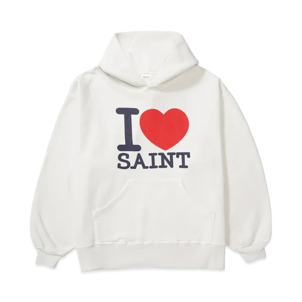 SAINT Mxxxxxx Hoodie I Love Saint "White"