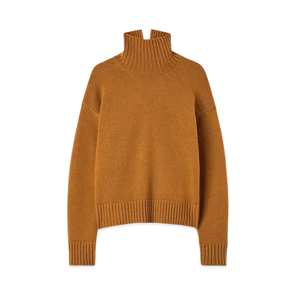 Jil Sander Women's High-Neck Sweater "Brass"