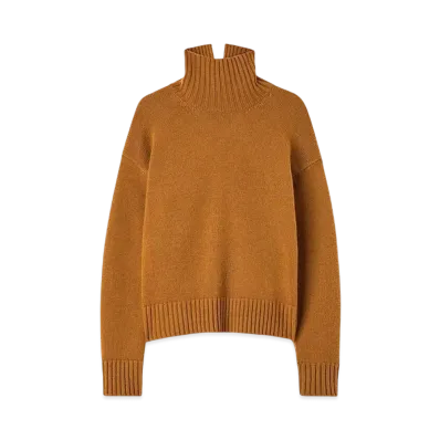 Jil Sander Women's High-Neck Sweater "Brass"