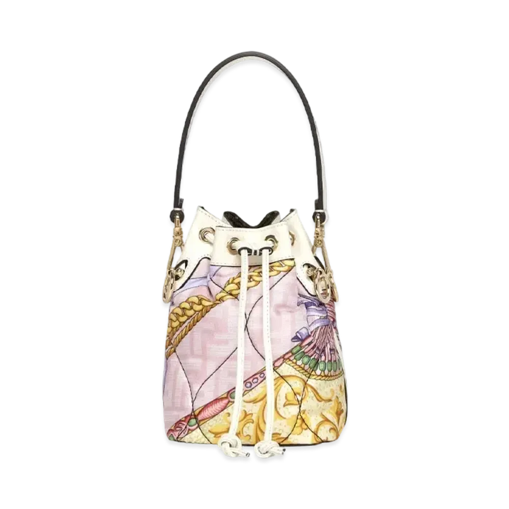 FENDI x Versace Fendace Printed Pink Silk Mini Bag "Pink"