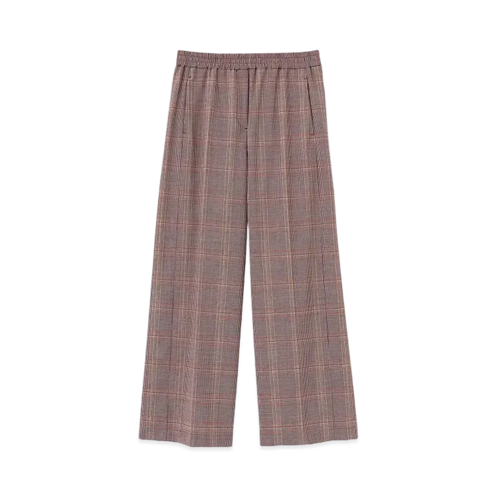 Paul Smith Women's Prince of Wales Check Pants "Pink"