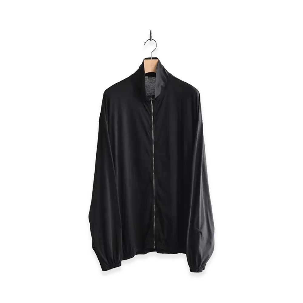COMOLI Thin Cotton Zip Jacket "Black"