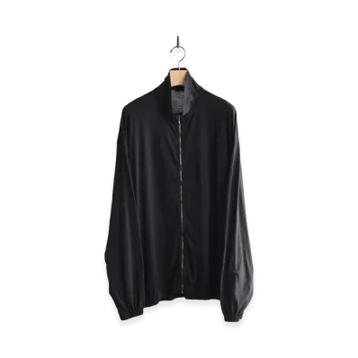 COMOLI Thin Cotton Zip Jacket "Black"