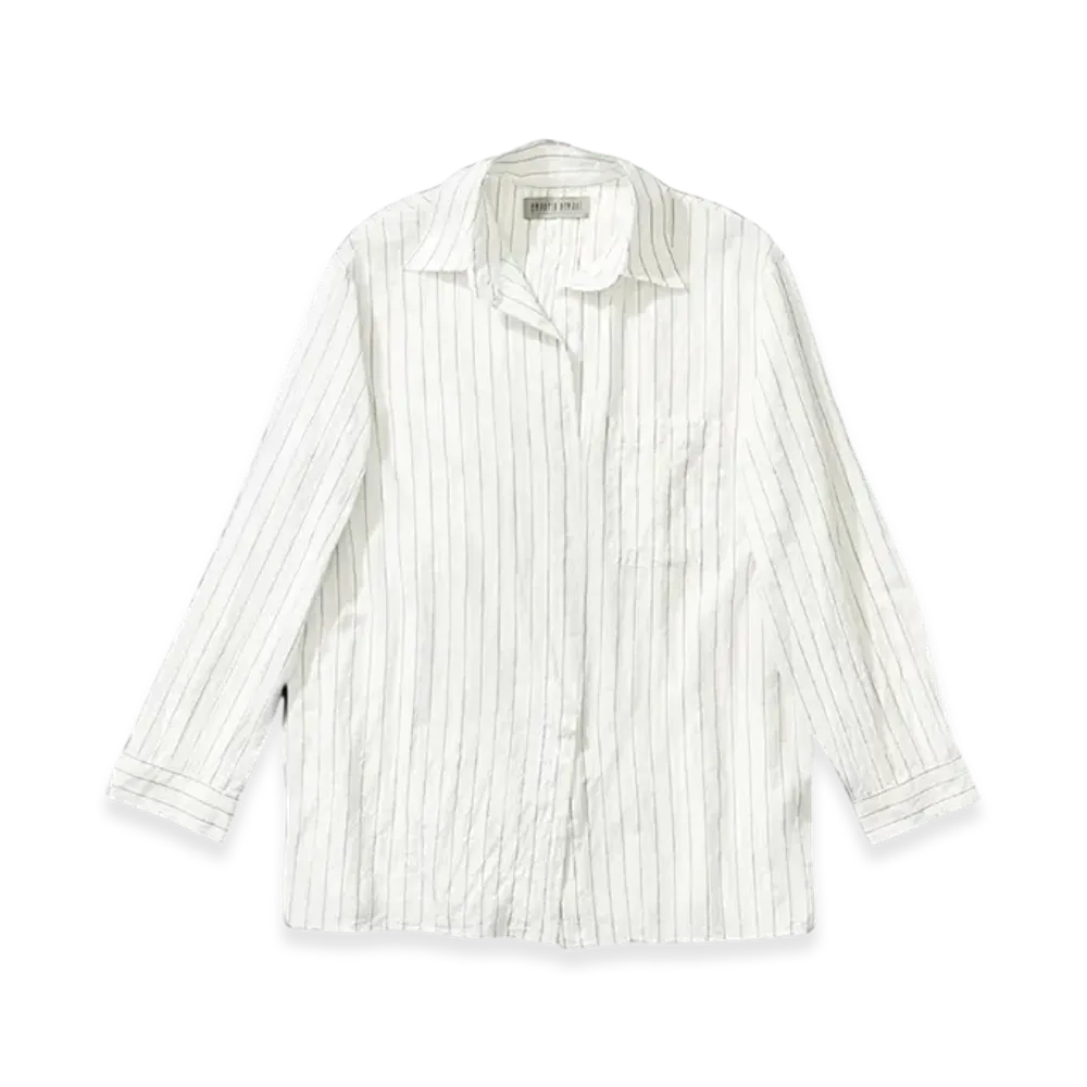 OUR LEGACY Women's Work Shop x Emporio Armani Grazia Shirt "Pepe Nero Stripe"