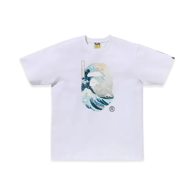 A BATHING APE x UKIYO-E Ape Head Tee #1 "White"