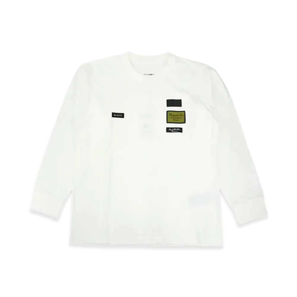 MM6 Maison Margiela Labelpatch Long Sleeve Tee "White"