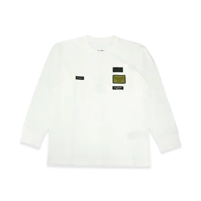 MM6 Maison Margiela Labelpatch Long Sleeve Tee "White"