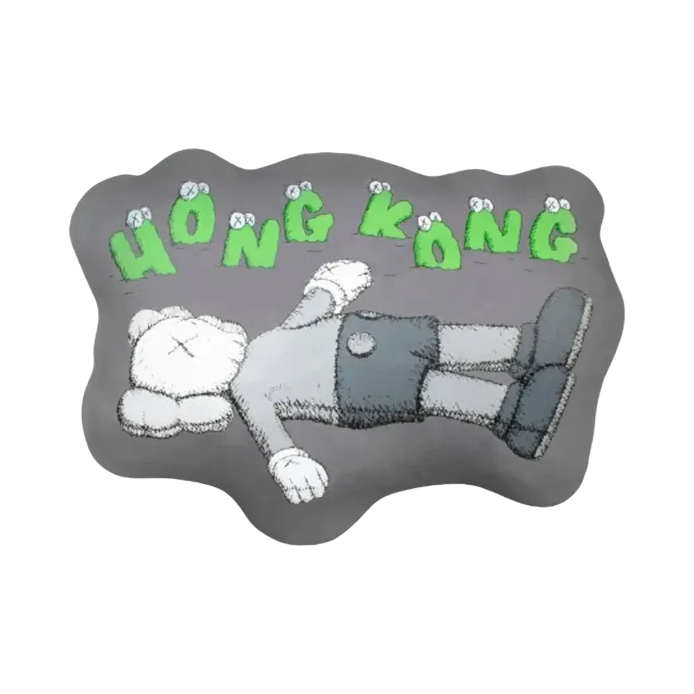 KAWS HOLIDAY Hong Kong Cushion "Grey"