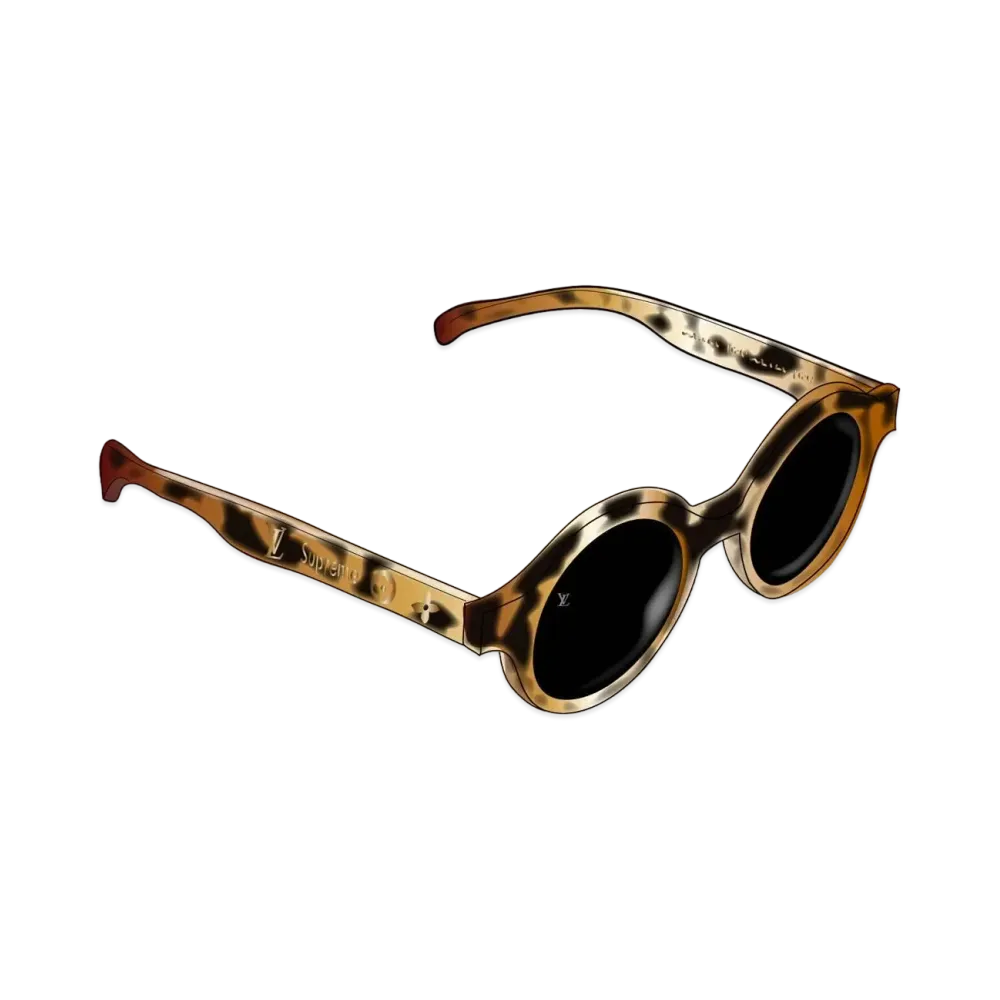 Louis Vuitton x Supreme Downtown Sunglasses "Leopard"