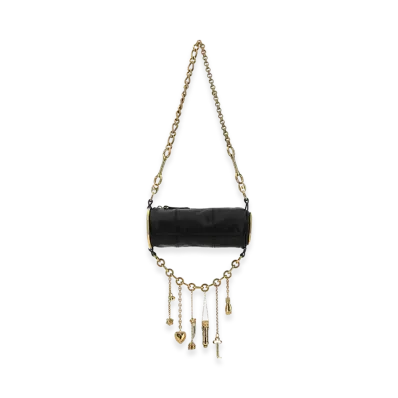 Chloe Women's Leather Chateau Treasures Shoulder Bag "Black"