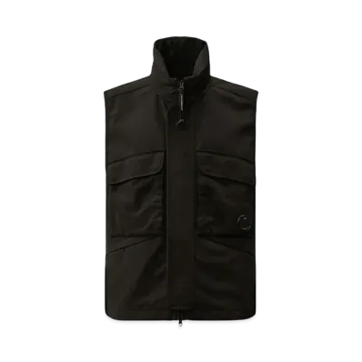 C.P. Company GD Shell Mixed Lens Vest "Black"