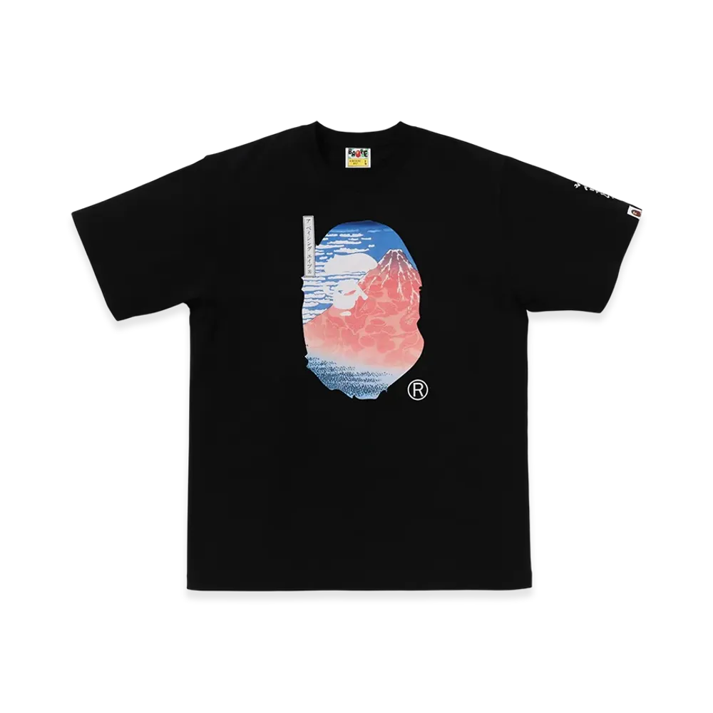 A BATHING APE x UKIYO-E Ape Head Tee #2 "Black"