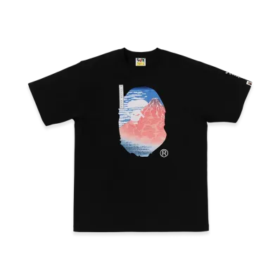 A BATHING APE x UKIYO-E Ape Head Tee #2 "Black"