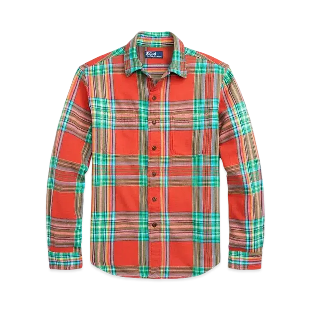 Polo Ralph Lauren Classic Fit Check Flannel Work Shirt #1 "Red"