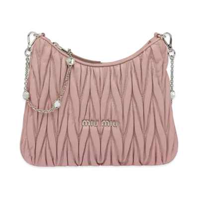 MIU MIU Materassenapa Leather Shoulder Bag "Opal"
