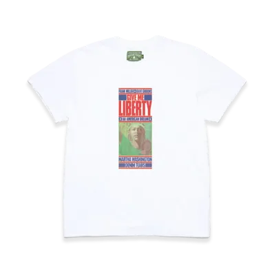 DENIM TEARS Frank Miller/Martha Washington Tee "White"