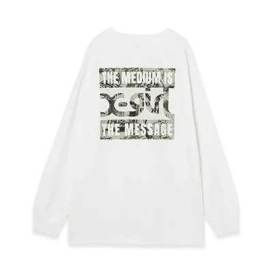 X-Girl Women's Brushed Collage Graphic Logo L/S Big Tee Dress "White"