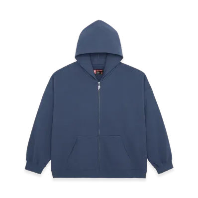POINTLESS JOURNEY PJ Basic Zip Hoodie "Blue Grey"