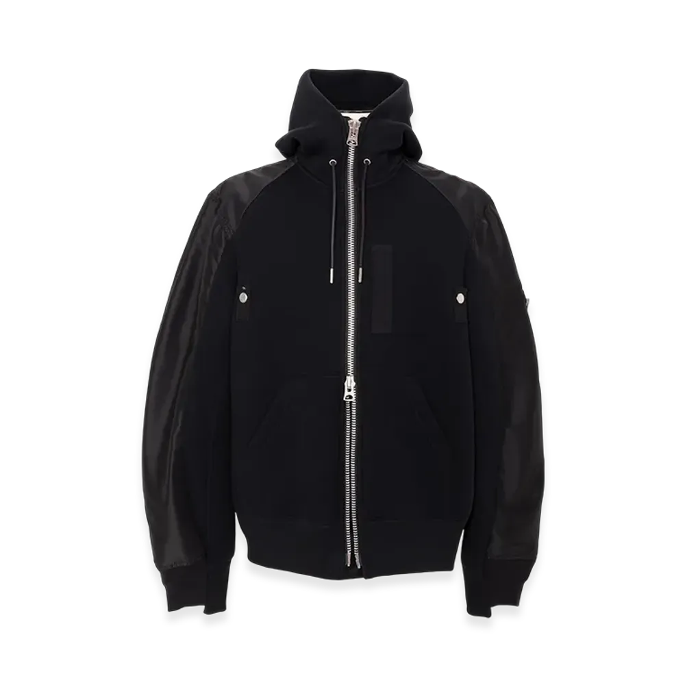 sacai Sponge Sweat Hoodie "Black"
