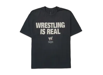 Travis Scott Cactus Jack x WWE Wrestling Is Real Tee "Black"