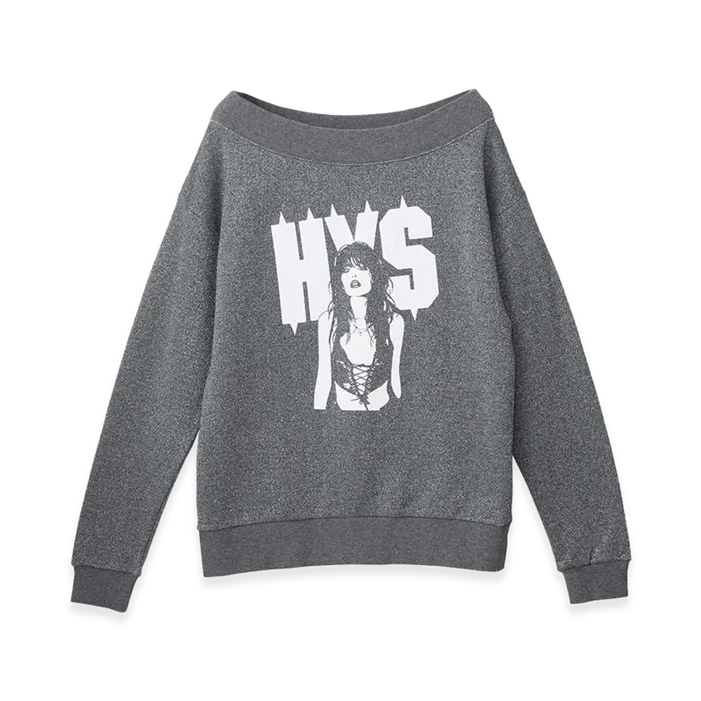 HYSTERIC GLAMOUR Women's HYSTERIC SPIKE LOGO WOMAN Sweatshirt "Black"