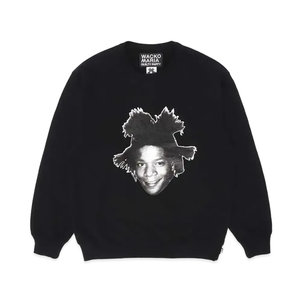 WACKO MARIA Jean-Michel Basquiat / Heavy Weight Sweat Shirt "Black"