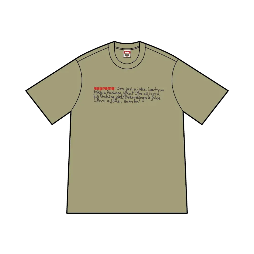 Supreme Joke Tee "Light Olive"