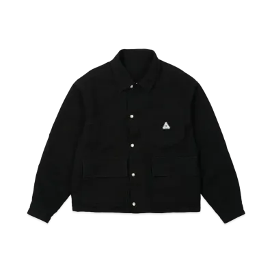 PALACE Reversible Canvas Fleece Jacket "Black / Black"