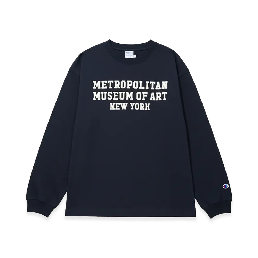 V.A. x The Metropolitan Museum of Art x Champion L/S Tee "Navy"
