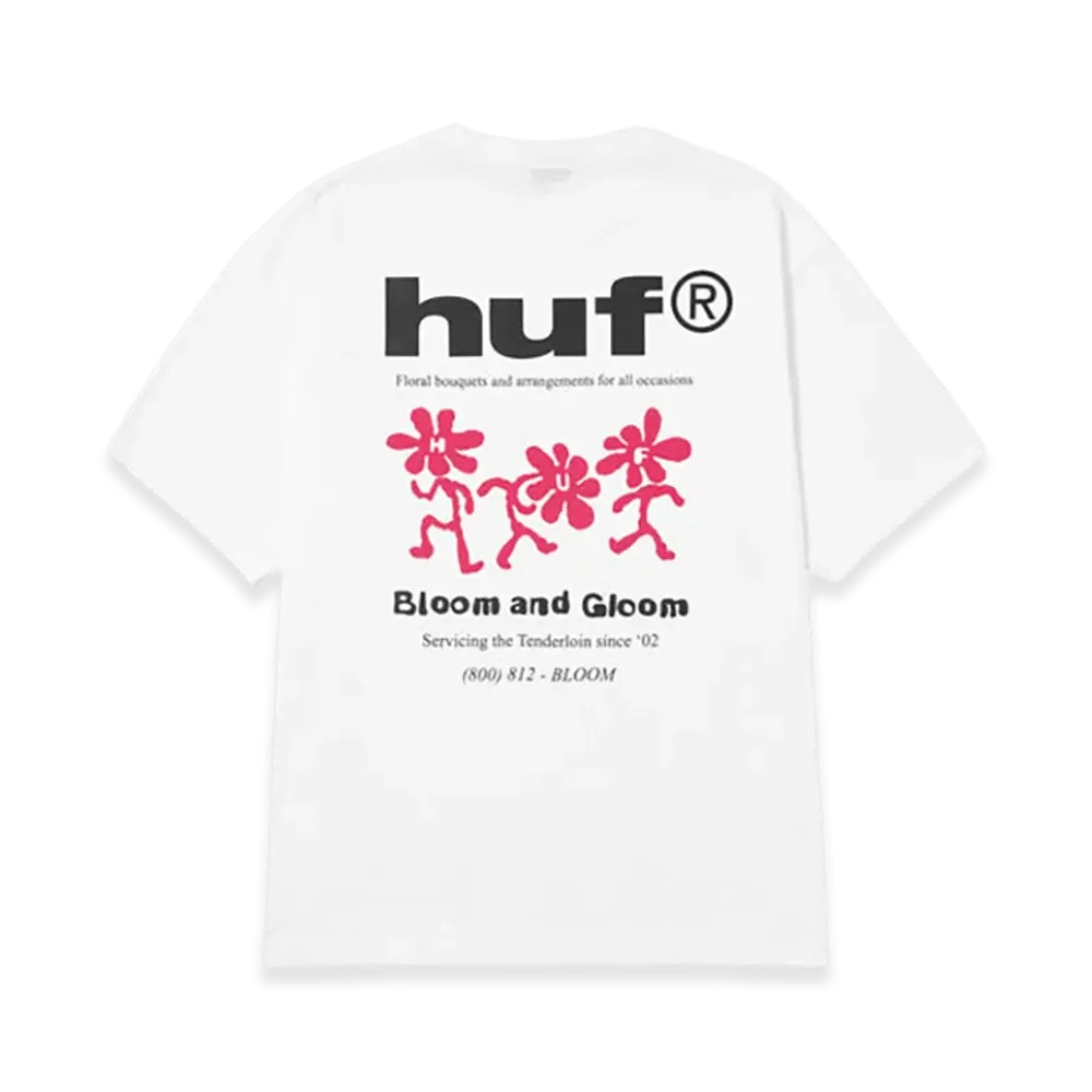 HUF Bloom & Gloom Tee "White"