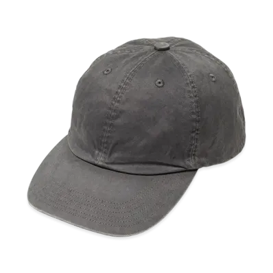 AURALEE Garment-Dyed Finx Chino Cap Made by Kijima Takayuki "Ink Black"