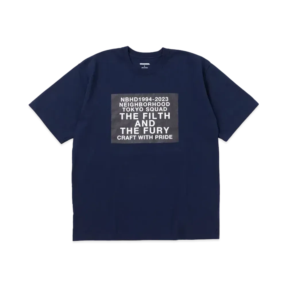 NEIGHBORHOOD NH . Tee SS-18 "Navy"
