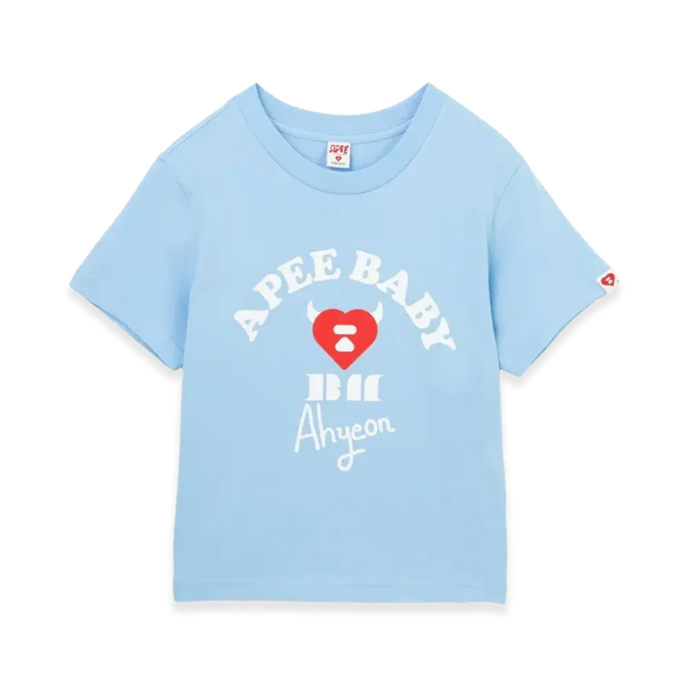 A BATHING APE x BABY MONSTER Women's APEE Baby Print Tee #2 "Sax"