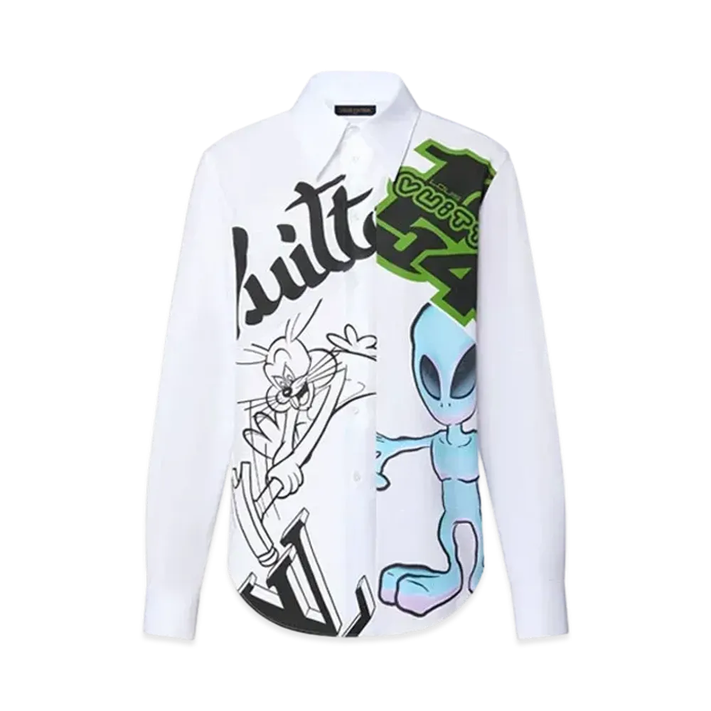 Louis Vuitton Printed Shirt and Tie