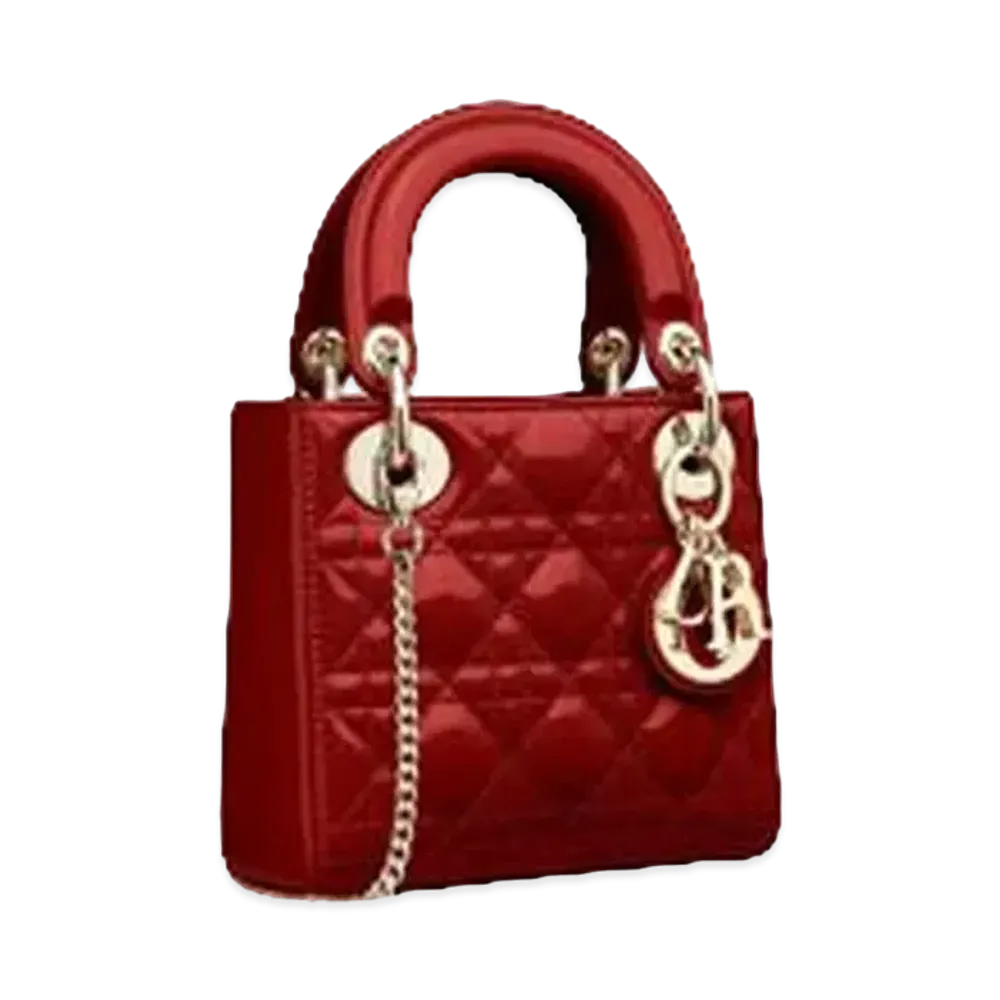 Dior Mini Lady Dior Bag "Red"