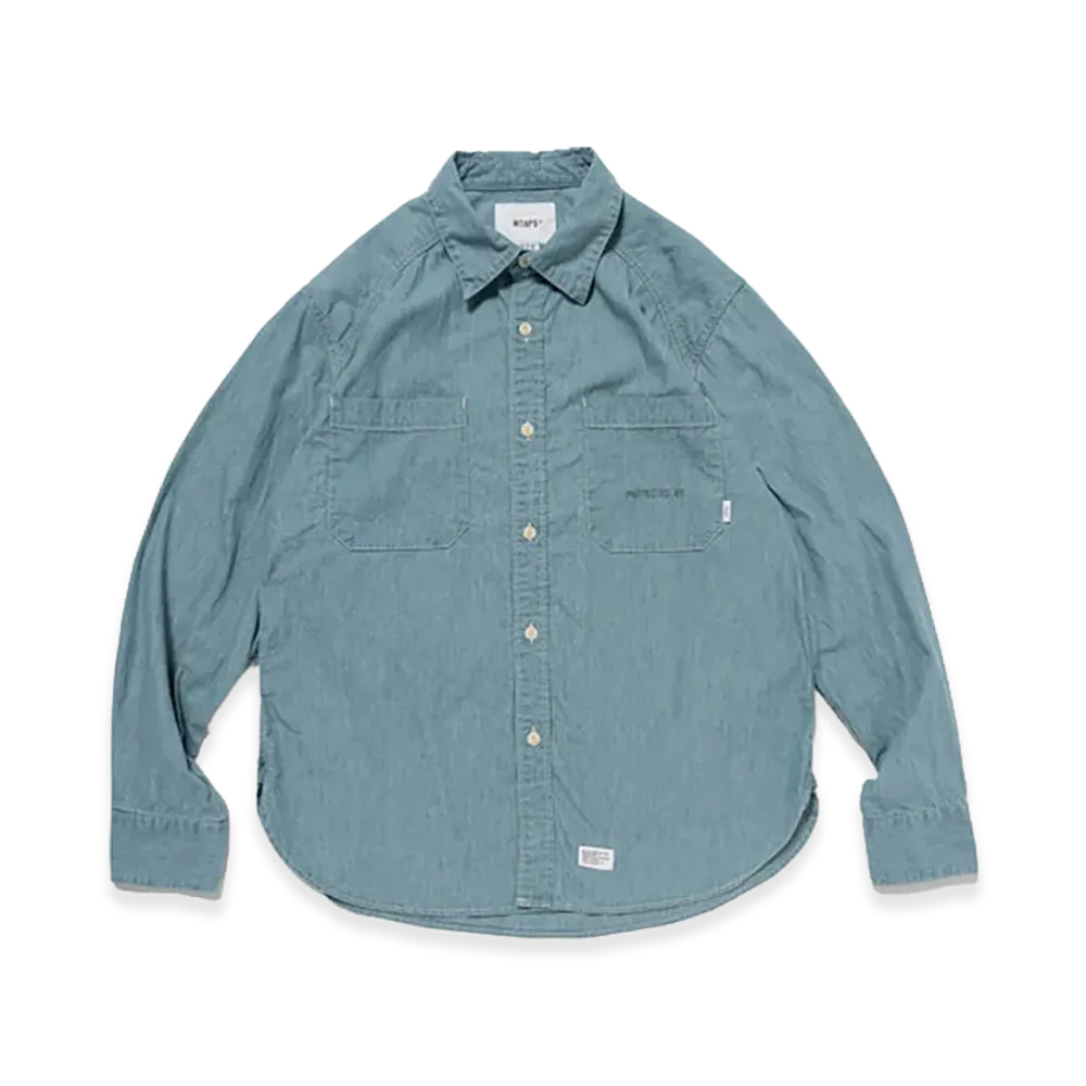 WTAPS CB / LS / Cotton. Chambray "Indigo"