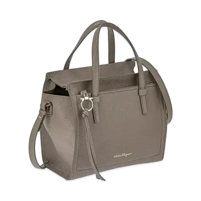 Salvatore Ferragamo Double Handle Bag (S) "Caraway Seed"