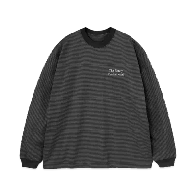 ENNOY 23SS L/S Border T-Shirts "Black/White"