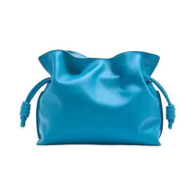 LOEWE Flamenco Clutch In Nappa Calfskin "Lagoon Blue"
