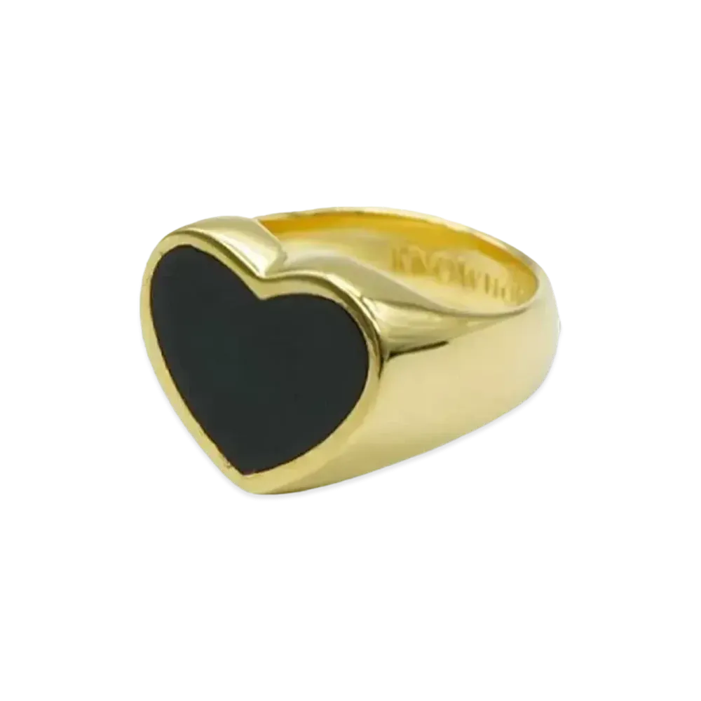 KNOWHOW Heart Ring #3 "18KGP"