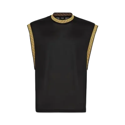 FENDI x Versace Fendace Black Jersey Tank Top "Black"