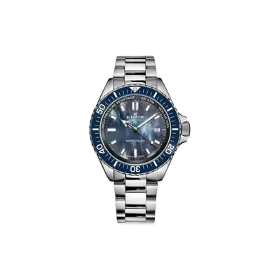 EDOX Neptunian Automatic Japan Exclusive "Black Mother Of Perl"