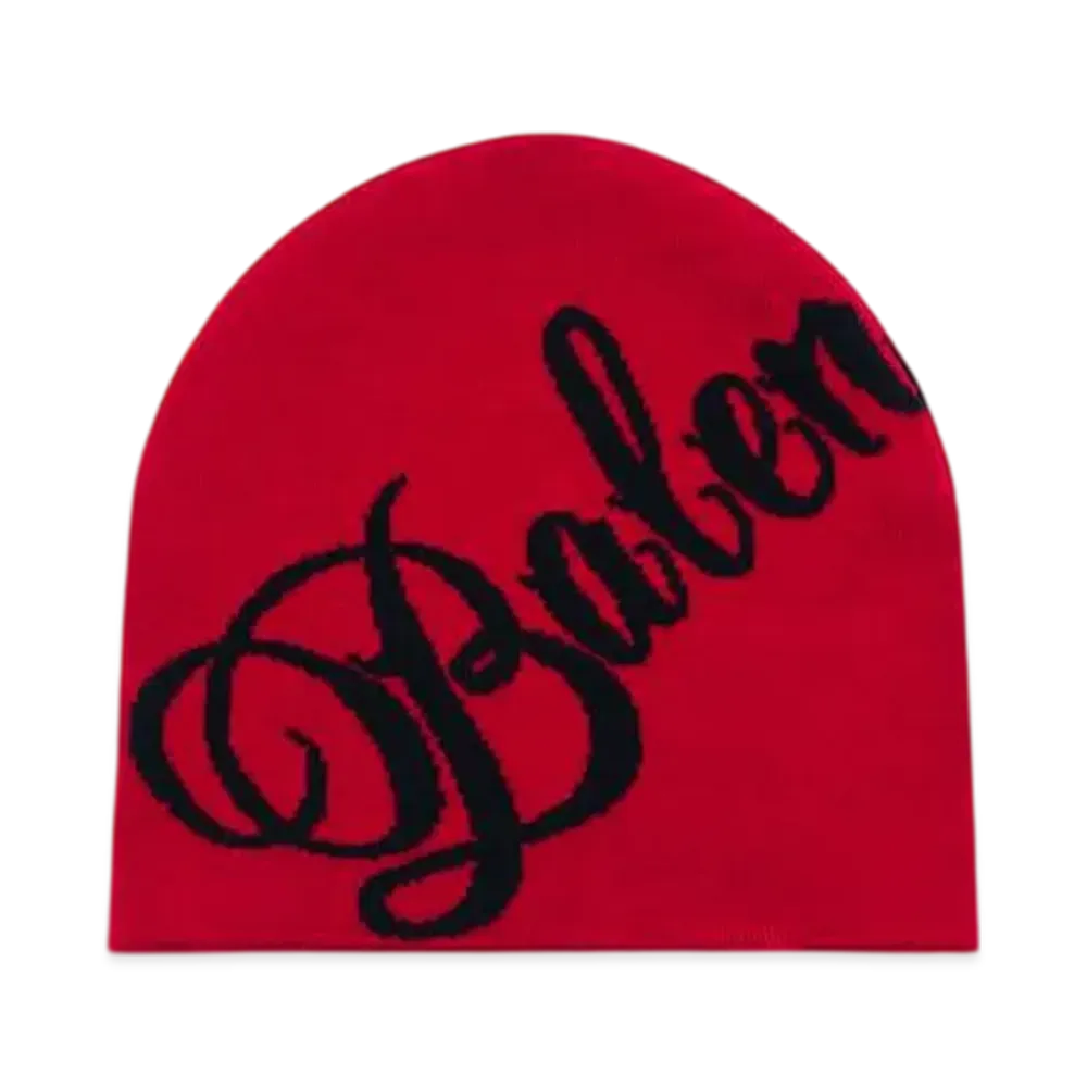 BALENCIAGA Big B Beanie "Red/Black"