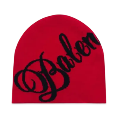 BALENCIAGA Big B Beanie "Red/Black"