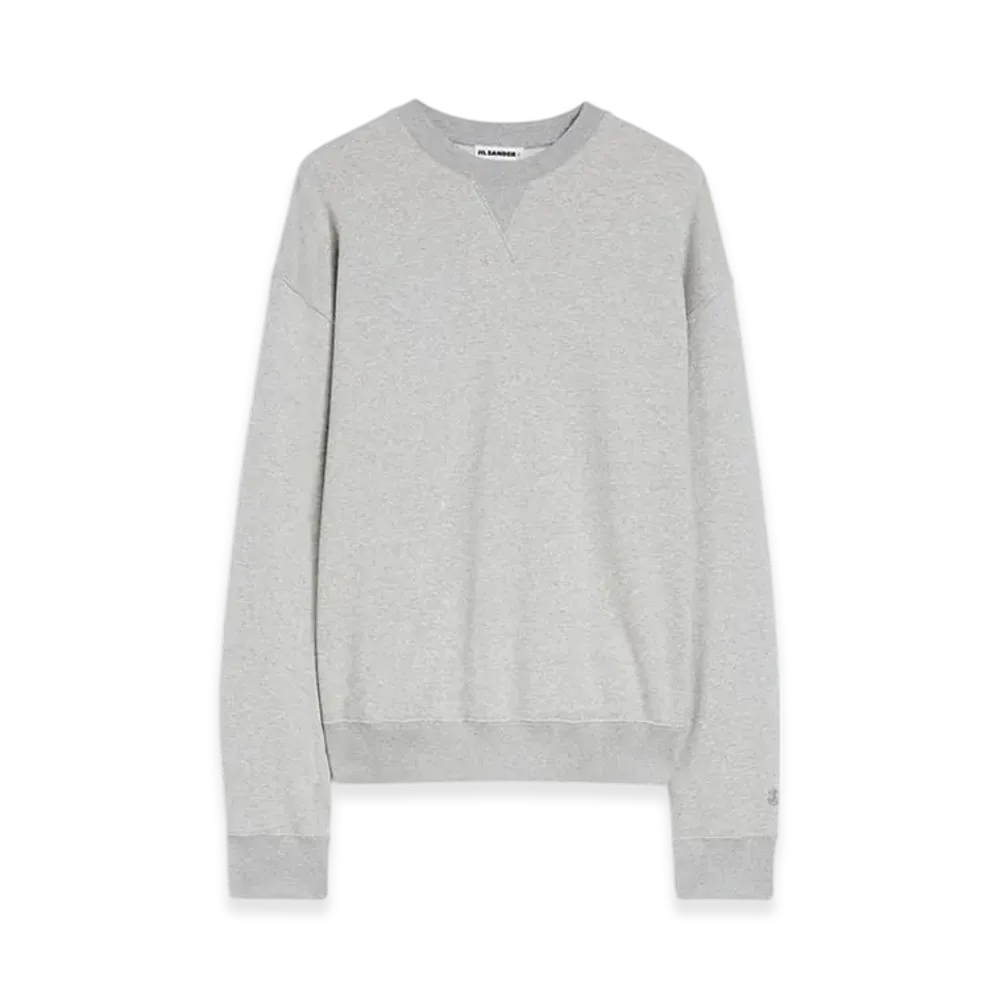 Jil Sander Cotton Terry Crew-Neck Sweatshirt "Powder Green"