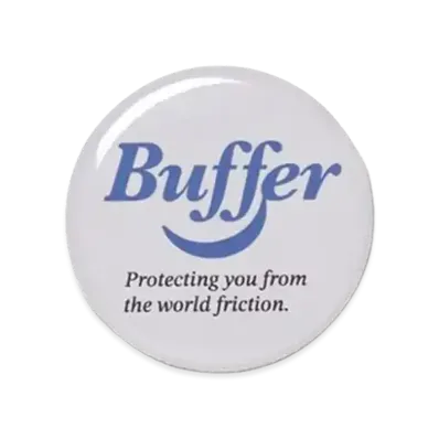 Buffer Button Badge "White"