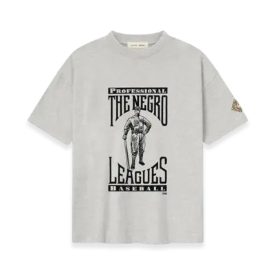 FEAR OF GOD x MLB ESSENTIALS The Negro Leagues Tee "Light Heather"