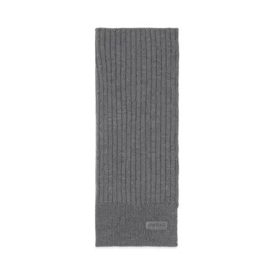GUCCI Knit Wool Scarf "Gray"